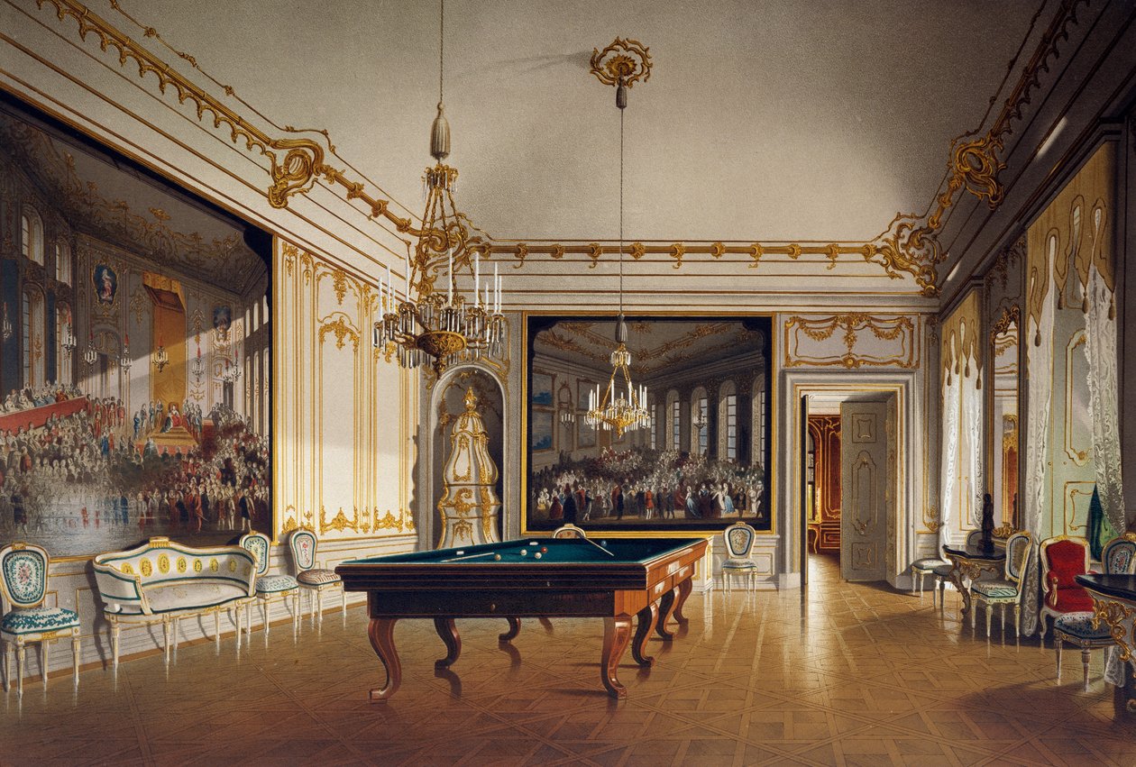 Biljardihuone Imperial Apartmentsissa, Schönbrunnin palatsissa (UNESCOn maailmanperintöluettelo). tekijältä Austrian School