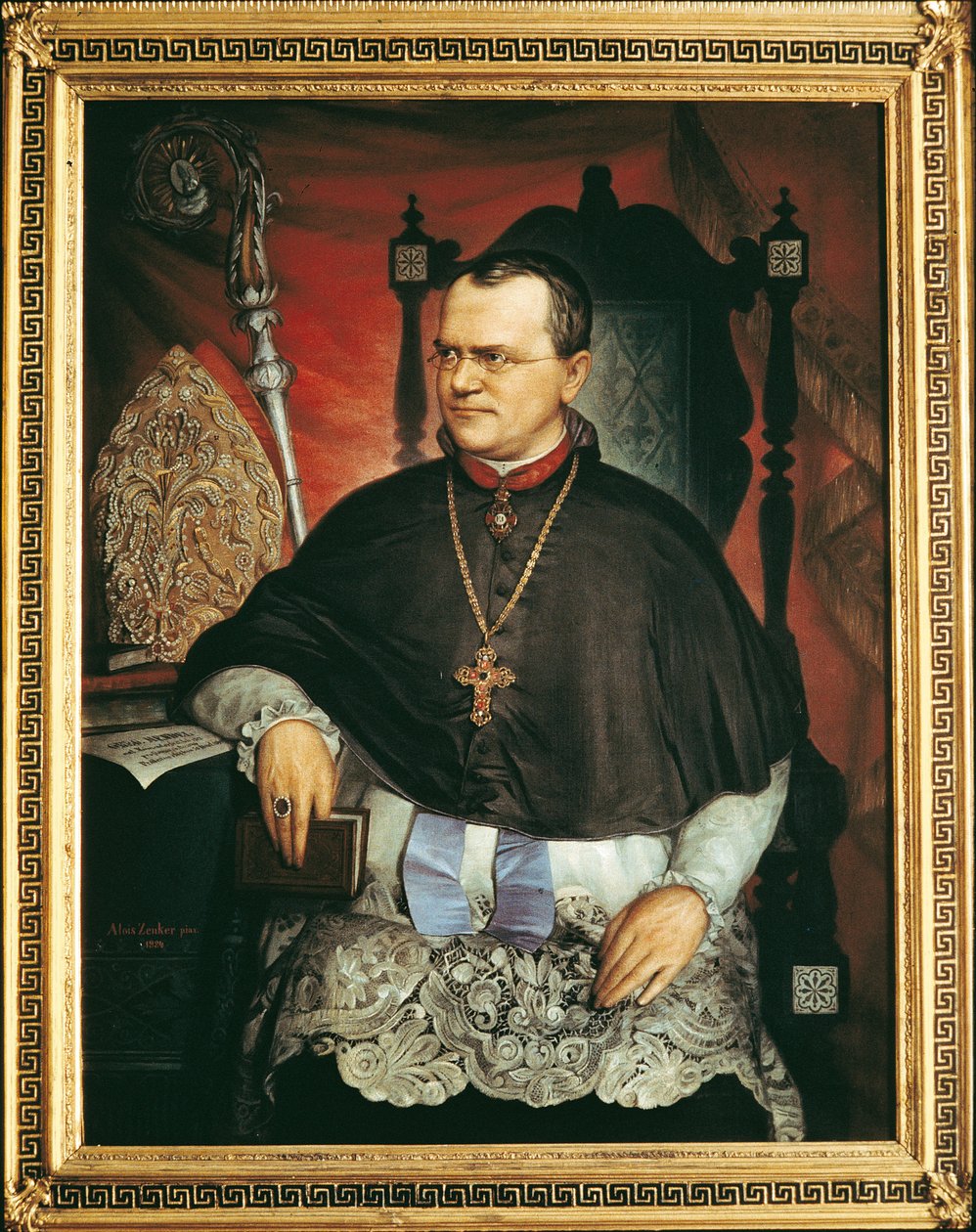 Gregor Mendel (öljy kankaalle) tekijältä Austrian School