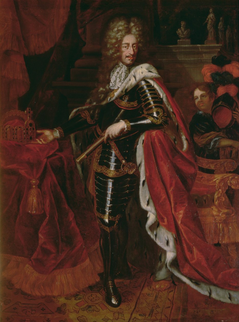 Pyhän Rooman keisarin (1640-1705) Leopold I:n muotokuva tekijältä Austrian School