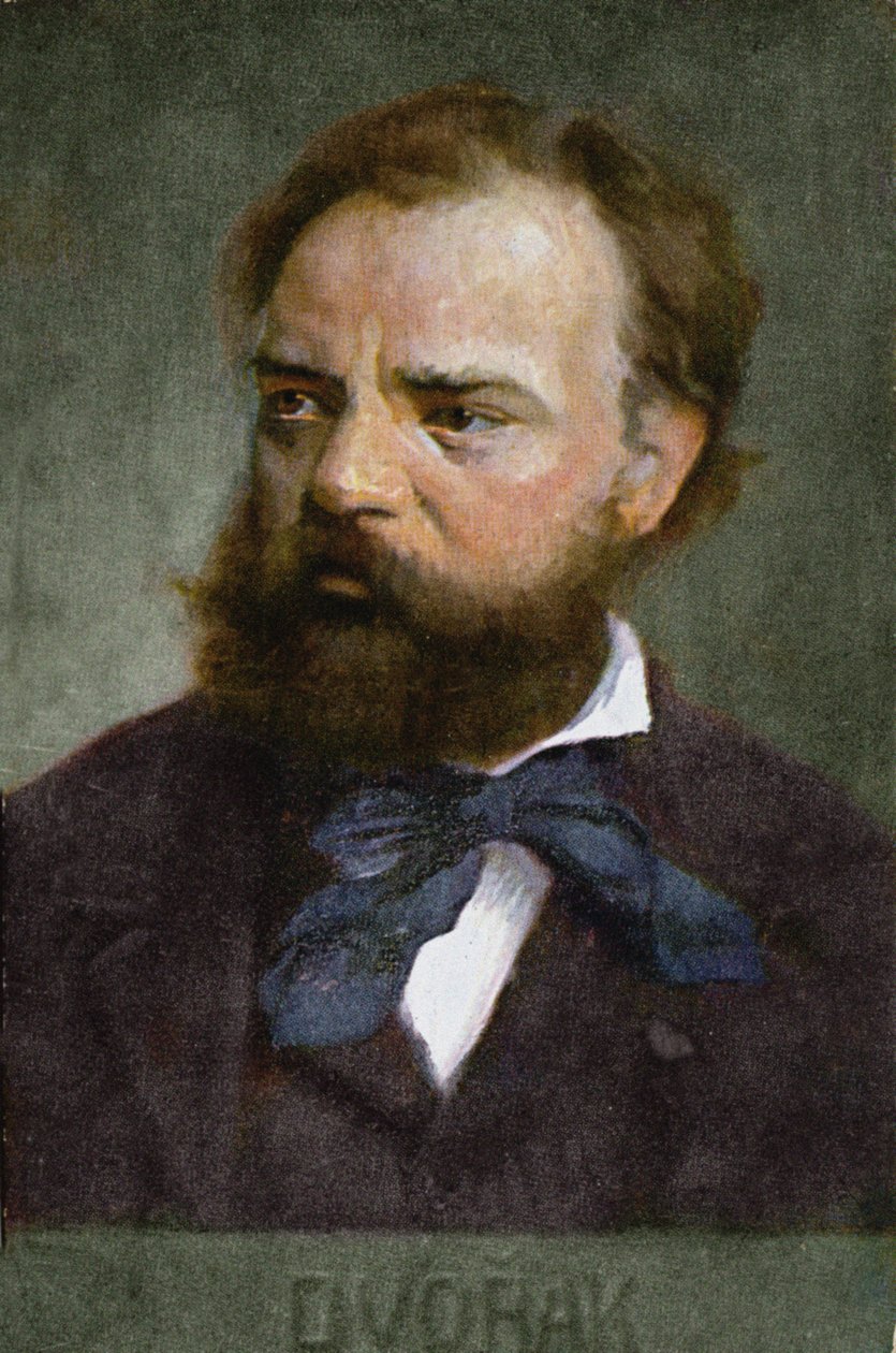 Postikortti, joka kuvaa Antonin Dvorakia (1841-1904) ennen vuotta 1914 tekijältä Austrian School