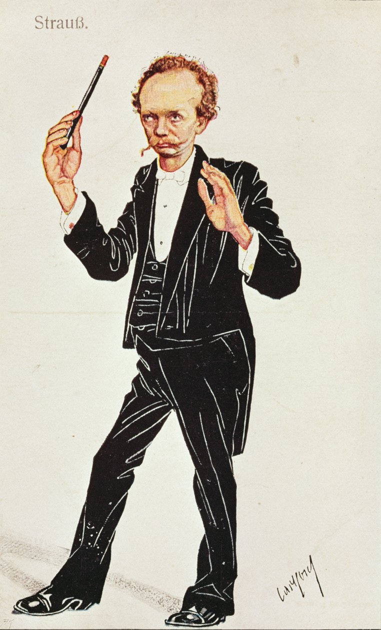 Richard Strauss (1864-1949) johtaa tekijältä Austrian School