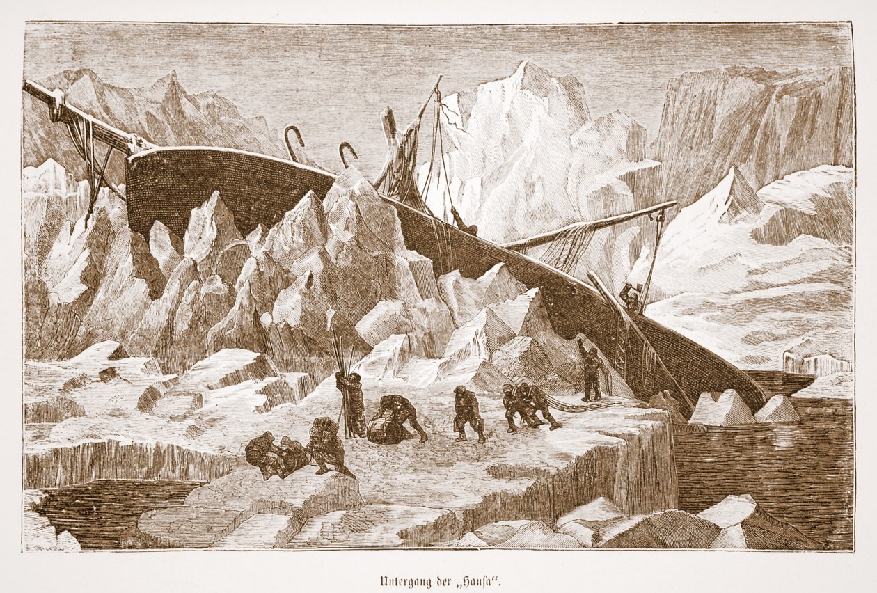 Hansan uppoaminen, 1876 tekijältä Austrian School