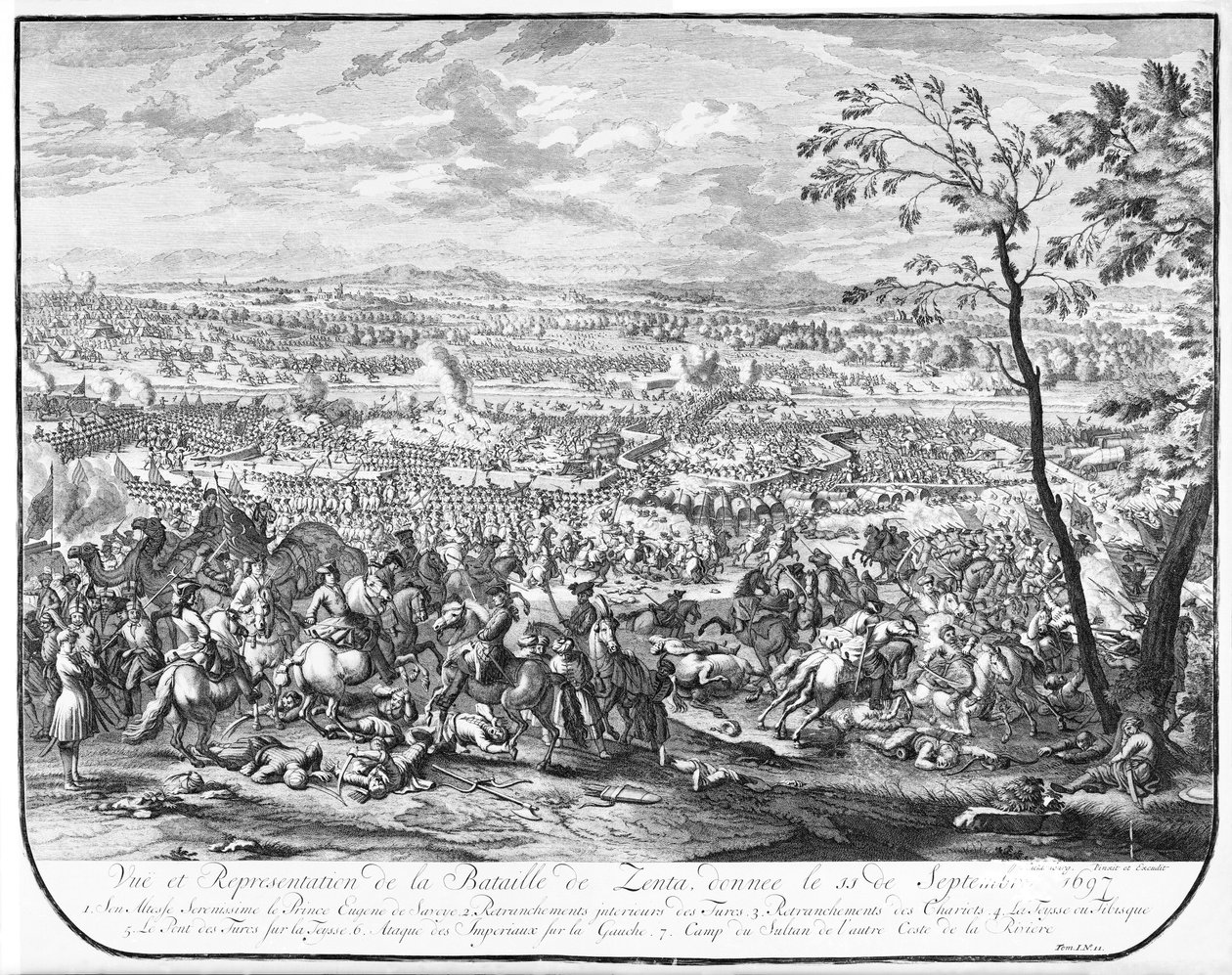 Zentan taistelu, 1697 tekijältä Austrian School