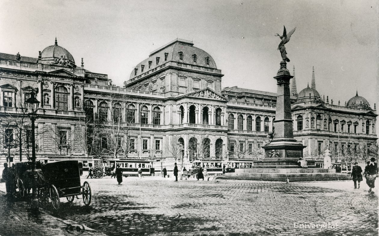 Wienin yliopisto ja Liebenbergin monumentti tekijältä Austrian School
