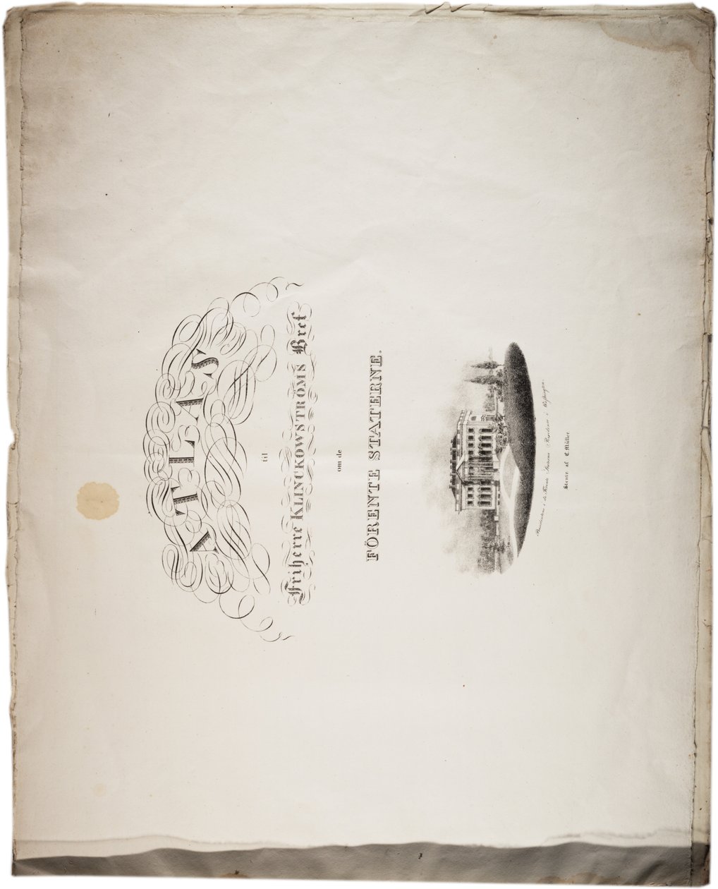 Yhdysvaltojen atlas, 1824 tekijältä Axel Leonhard Klinckowström