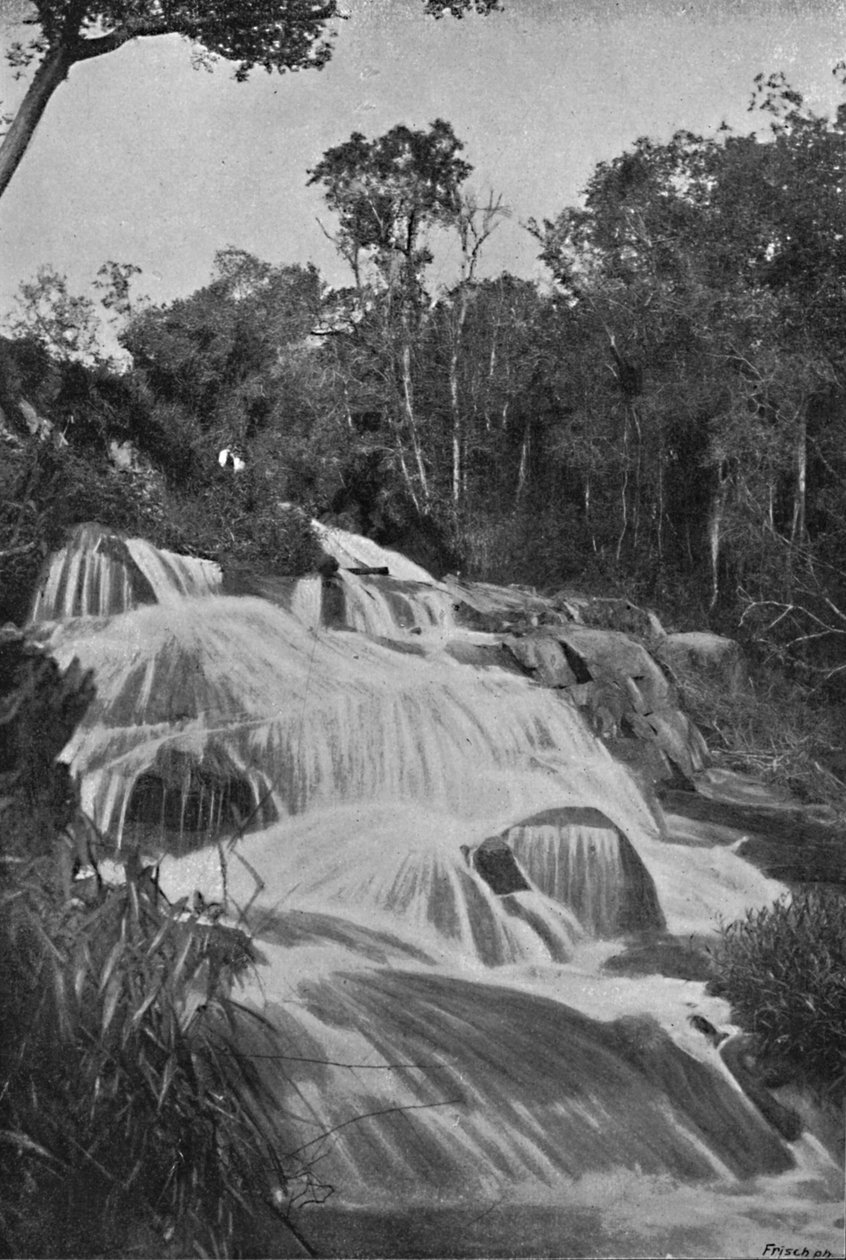 Vesiputous Rio Dourado Lencoesilla, 1895 tekijältä Axel Frick