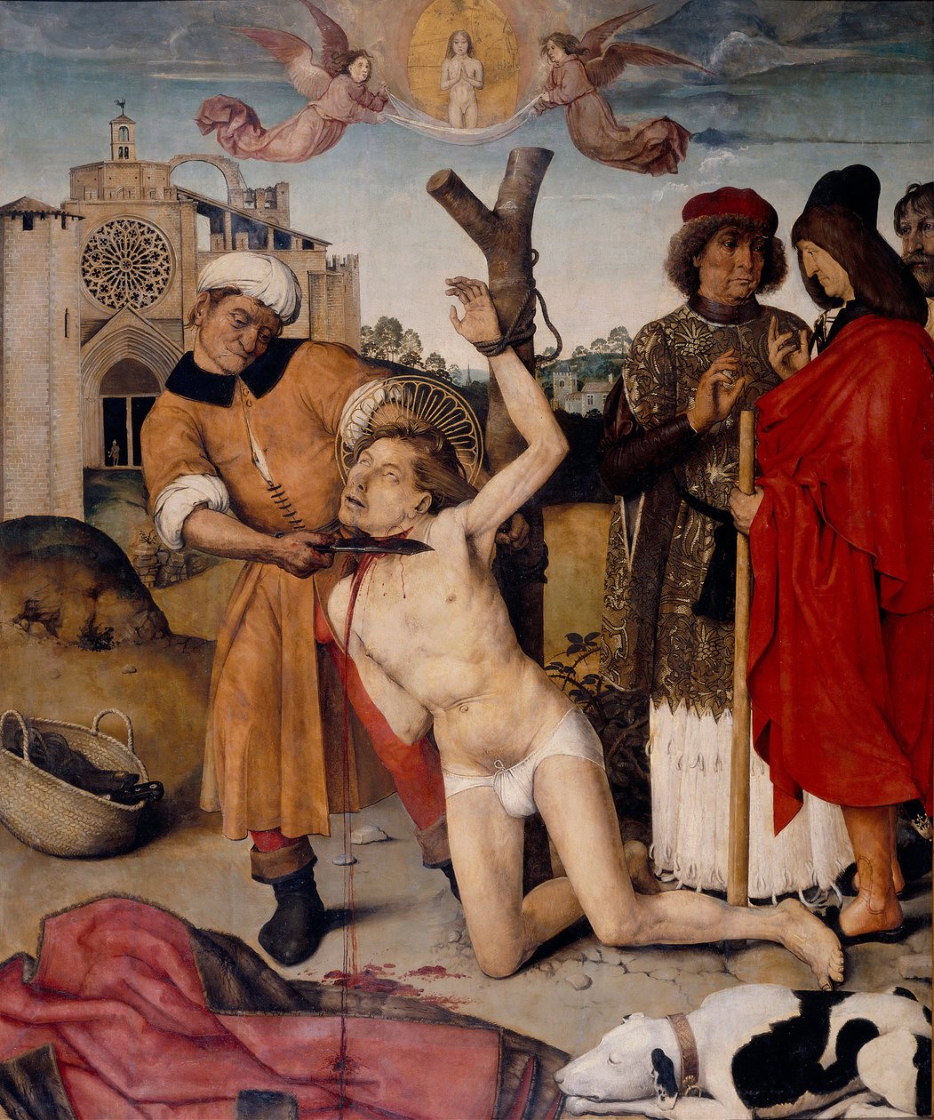 Pyhän Cucuphasin marttyyrikuolema - peinture de Aine (Ayne) Bru (Brun) (aktiivinen 1500-luku) - 1502-1507 - Öljy puulle - 164x133 - Museu Nacional d