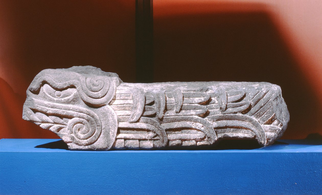 Quetzalcoatl höyhenkäärme, myöhäisklassikko (1300-1521) tekijältä Aztec
