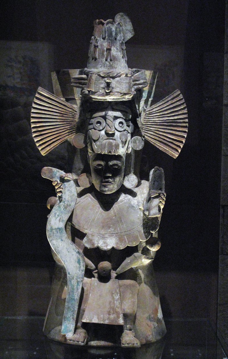 Suitsukepoltin jumalan Tlaloc muodossa, Tlahuac, myöhäinen postklassinen aika, n. 1500 tekijältä Aztec