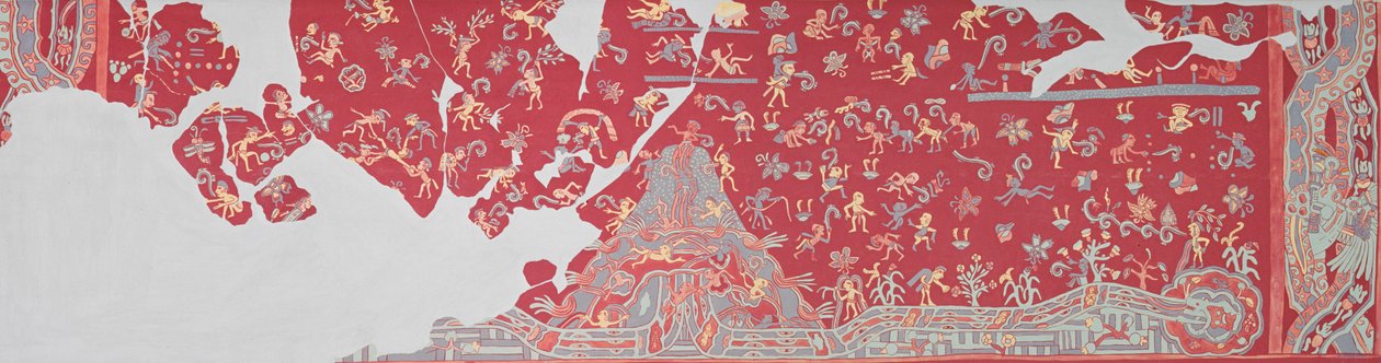 Sadejumalan taivas, Tlalocanin fresko (seinämaalaus) tekijältä Aztec