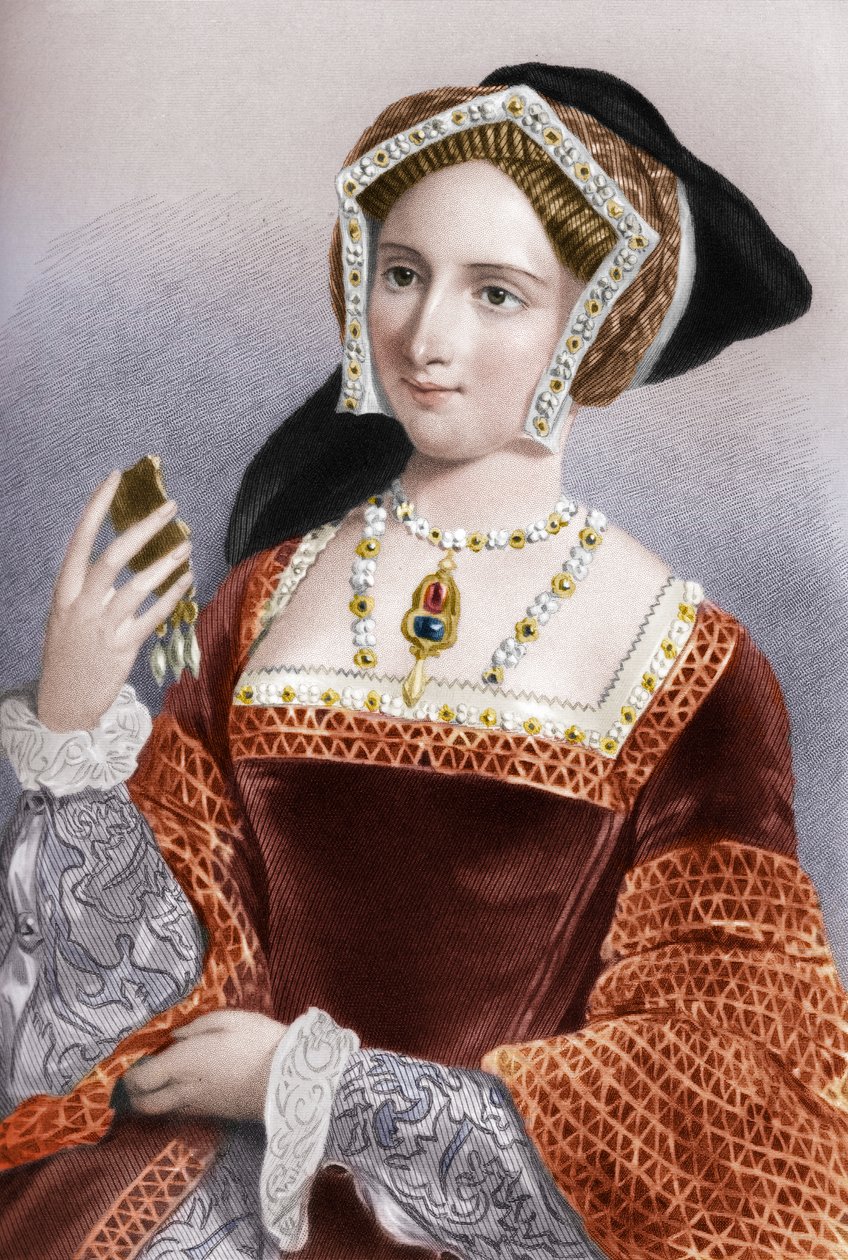 Jane Seymour 1509-1537, kuningas Henrik VIII:n kolmas vaimo, 1851 tekijältä B. Eyles