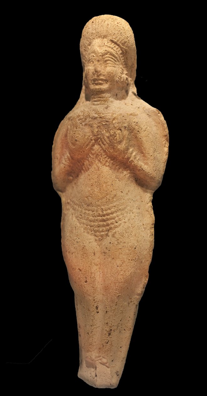 Alaston naisen hahmo. Terrakotta, Babylon, 2. vuosituhat eKr. Musee de la Castre, Cannes. tekijältä Babylonian