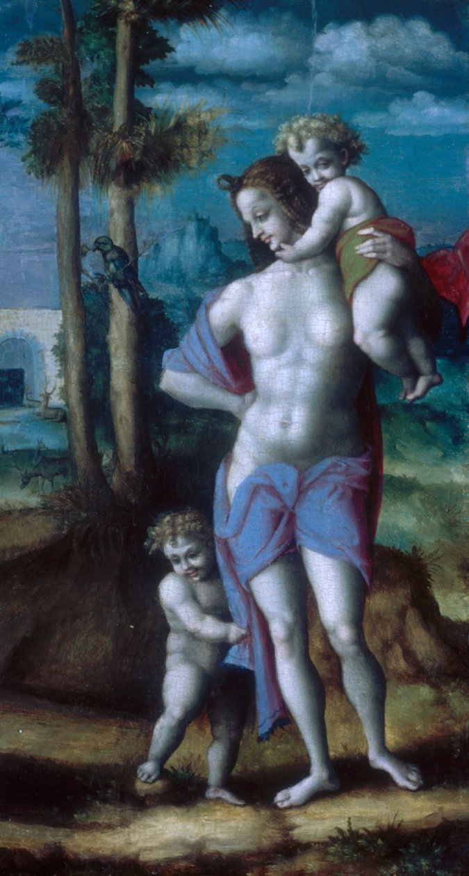 Eeva Kainin ja Abelin kanssa, 1520-luku. tekijältä Bacchiacca