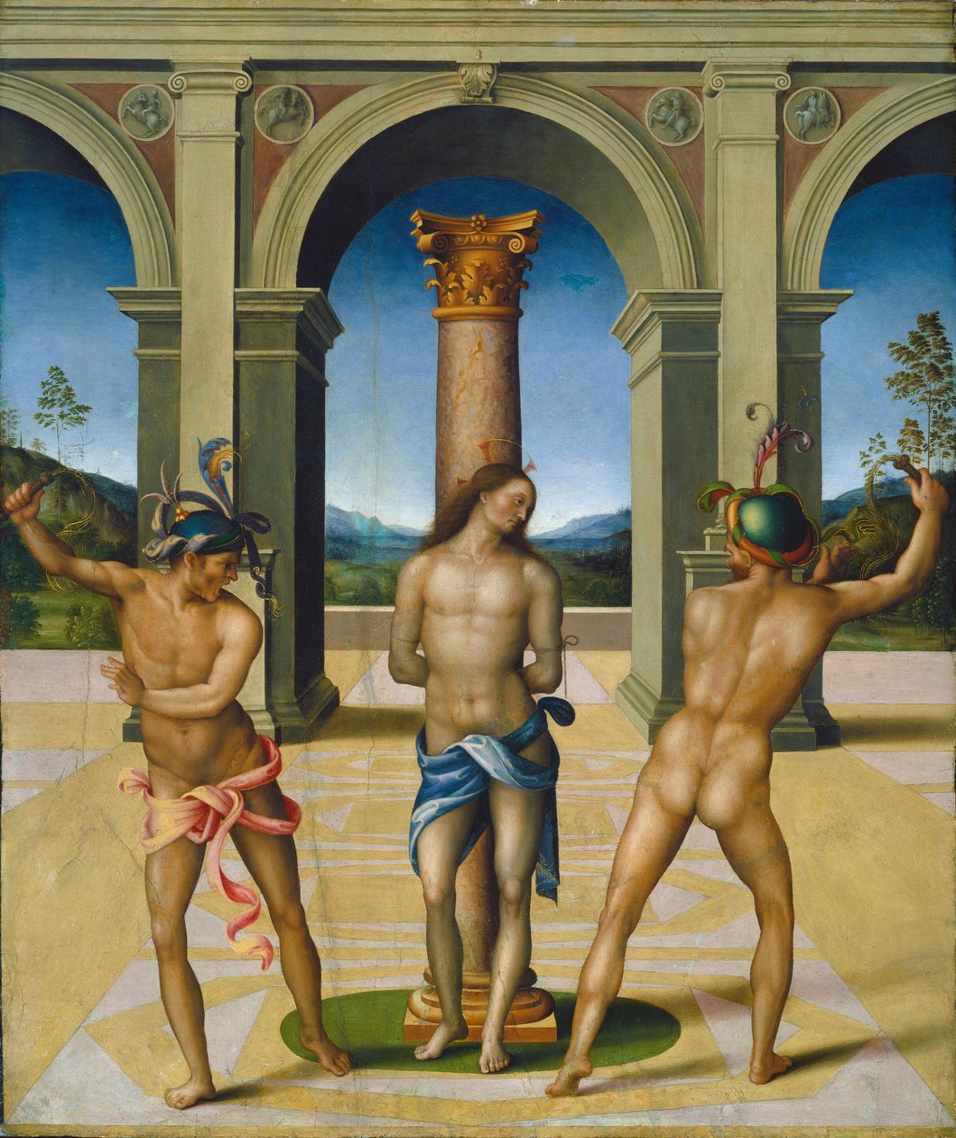 Kristuksen liputus, n. 15121515. tekijältä Bacchiacca