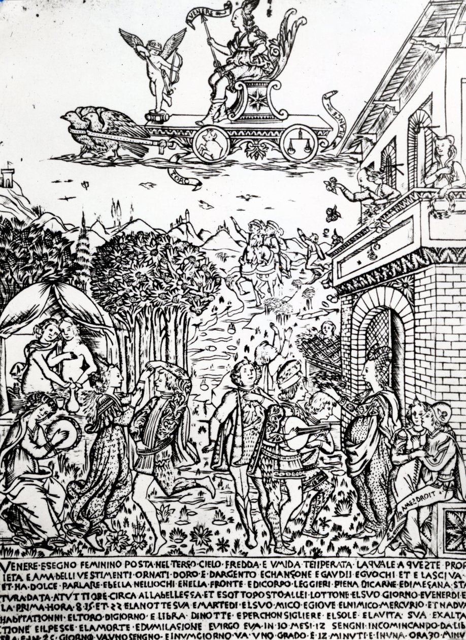 Venus, noin 1464 tekijältä Baccio Baldini