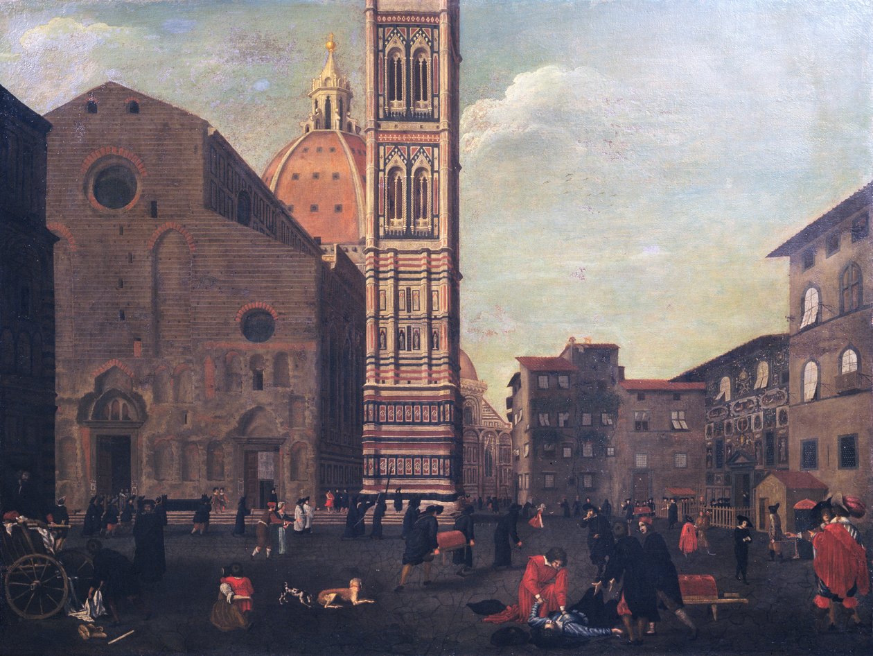 Rutto Firenzessä vuonna 1630 tekijältä Baccio del Bianco