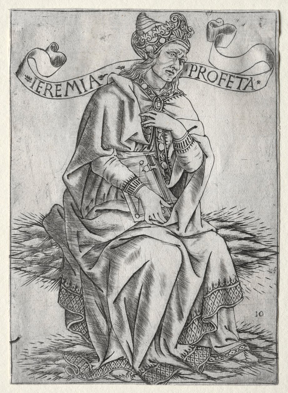 Profeetat: Jeremia, n. 1470-75. tekijältä Baccio Baldini