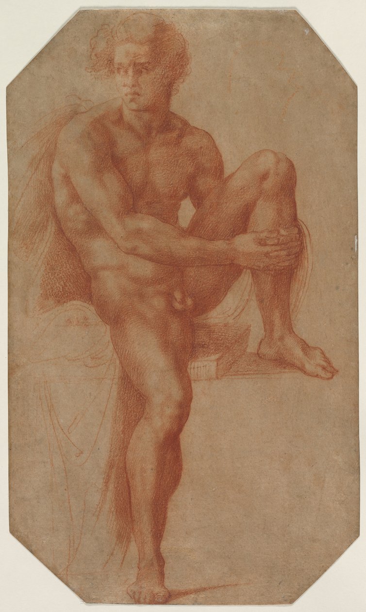 Istuva alaston mies, n. 1516-1520. tekijältä Baccio Bandinelli