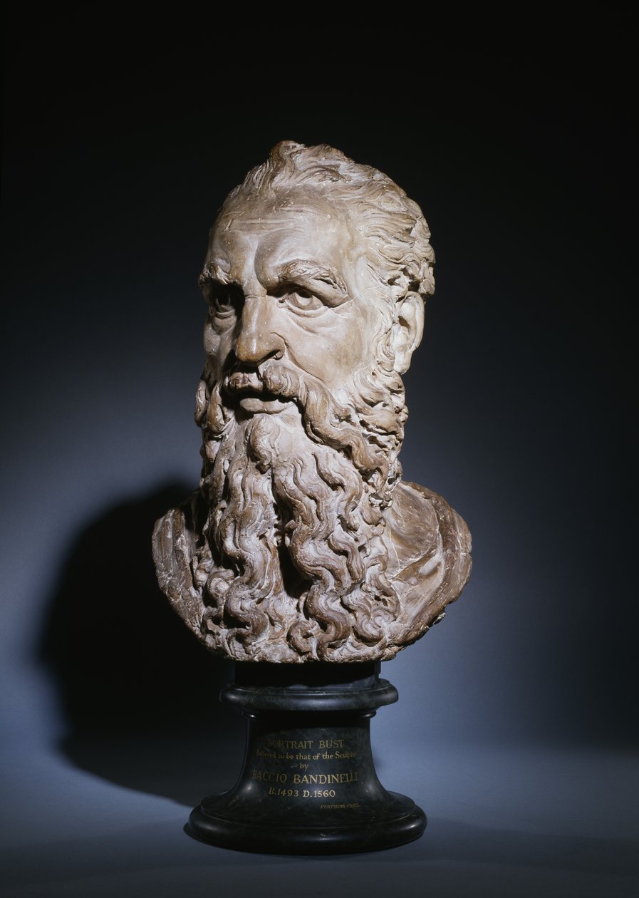 Tutkimus Pyhän Paavalin päästä, n. 1535 (terrakotta) tekijältä Baccio Bandinelli