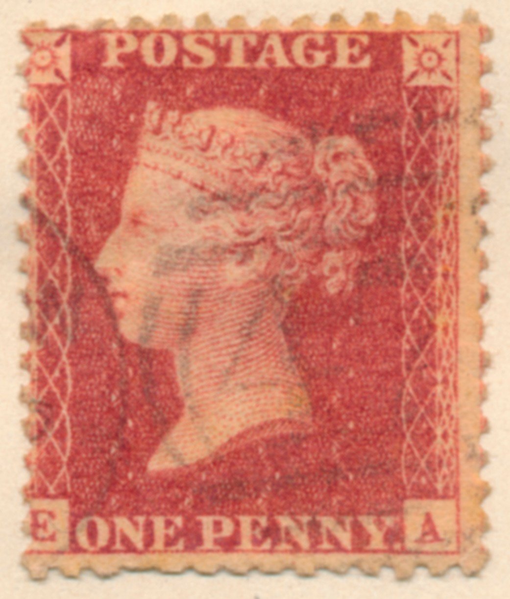Penny Red -postimerkki, 1841 tekijältä Bacon and Co Perkins