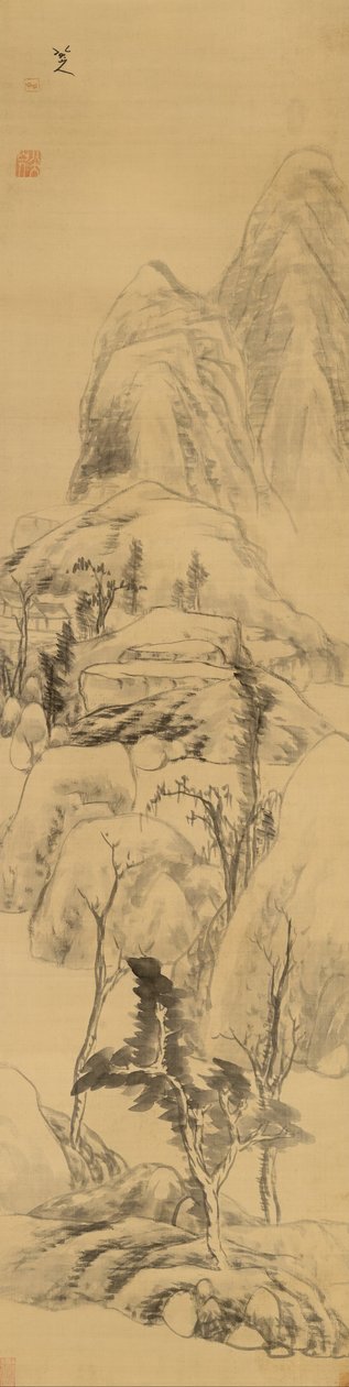 Maisema Huang Gongwangin tyyliin (1269-1354) tekijältä Bada Shanren
