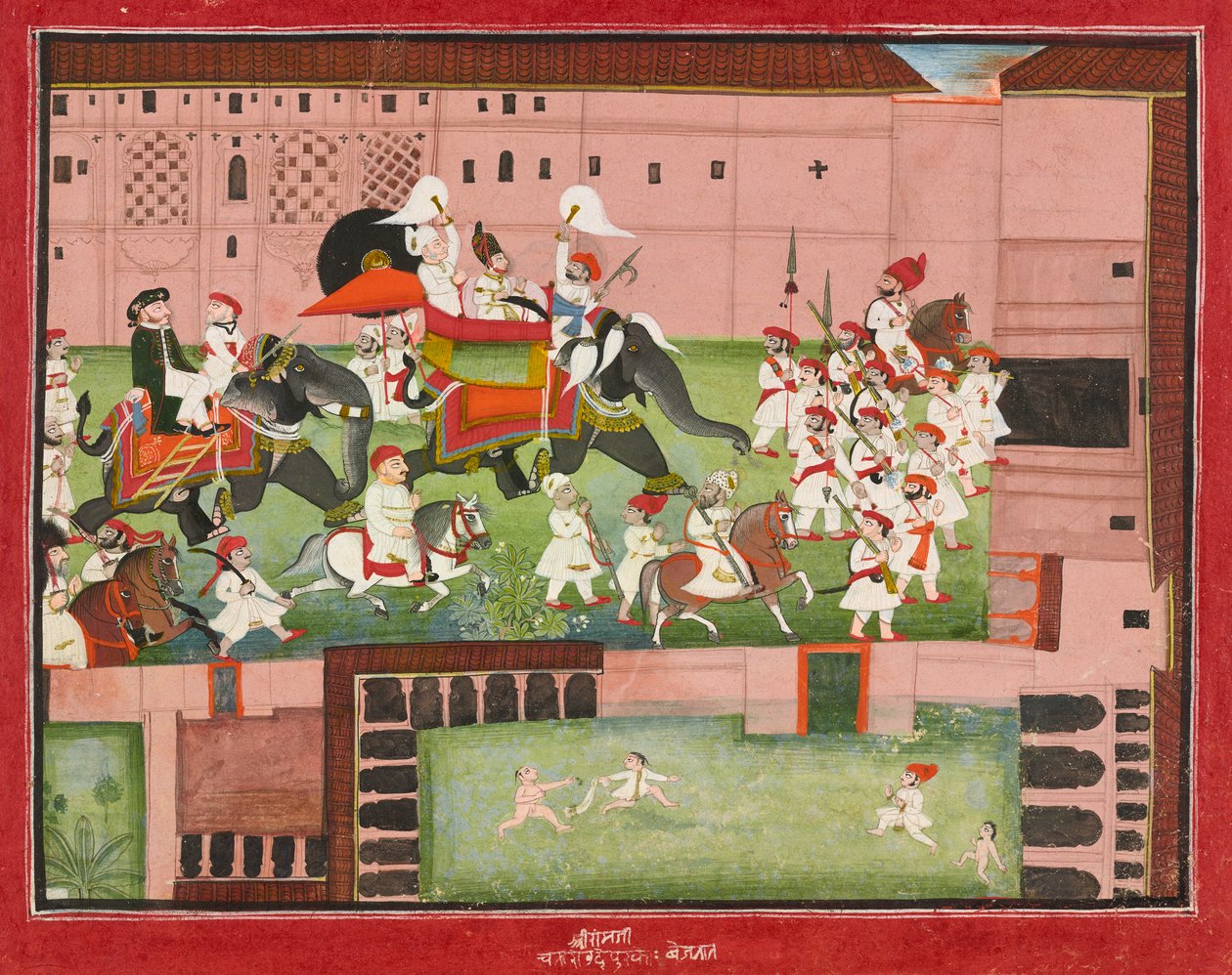 M. Balwant Singh eversti Borthwickin kanssa, päivätty 1825. tekijältä Baijnath
