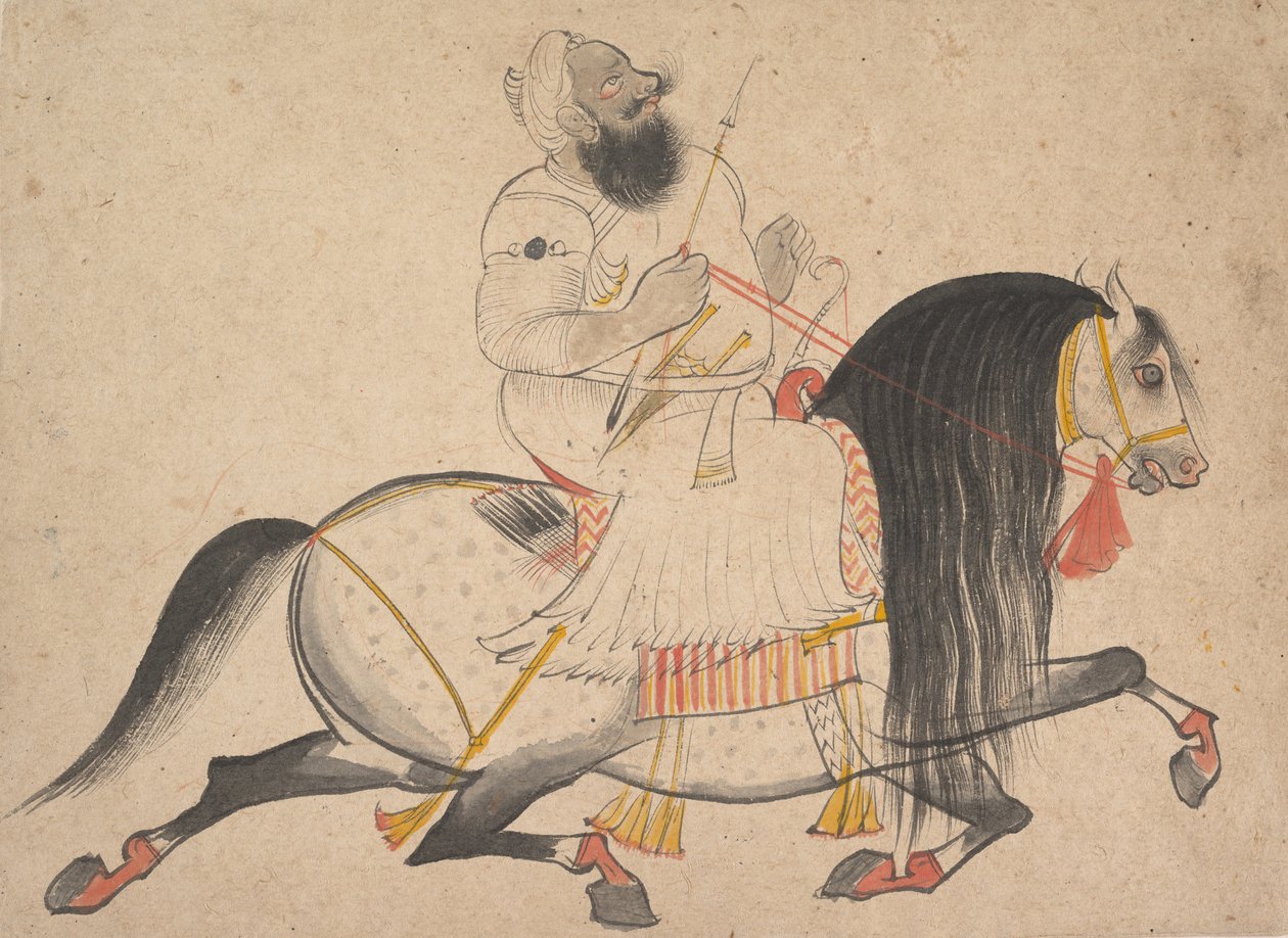 Aatelisen ratsastusmuotokuva, n. 1775. tekijältä Bakhta
