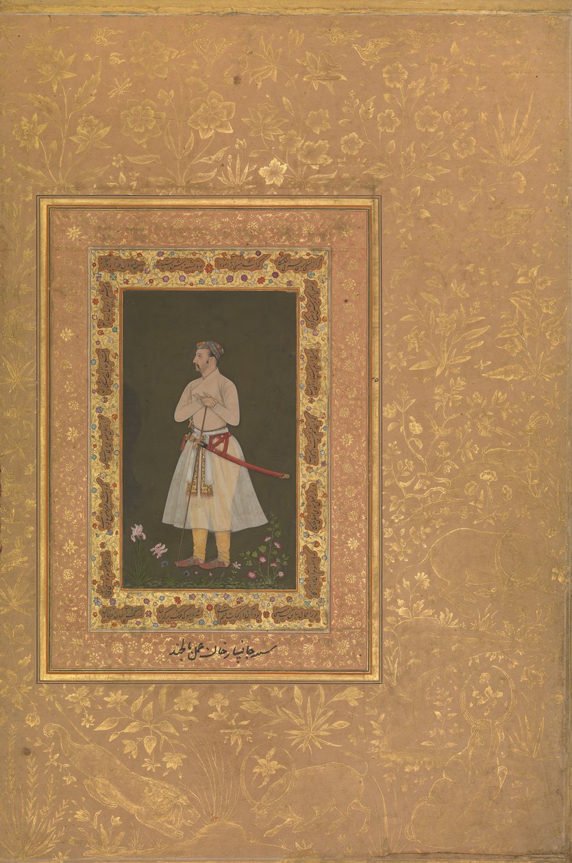 Jahangir Begin, Jansipar Khanin, Folion muotokuva Shah Jahan -albumista, n. 1627 tekijältä Balchand