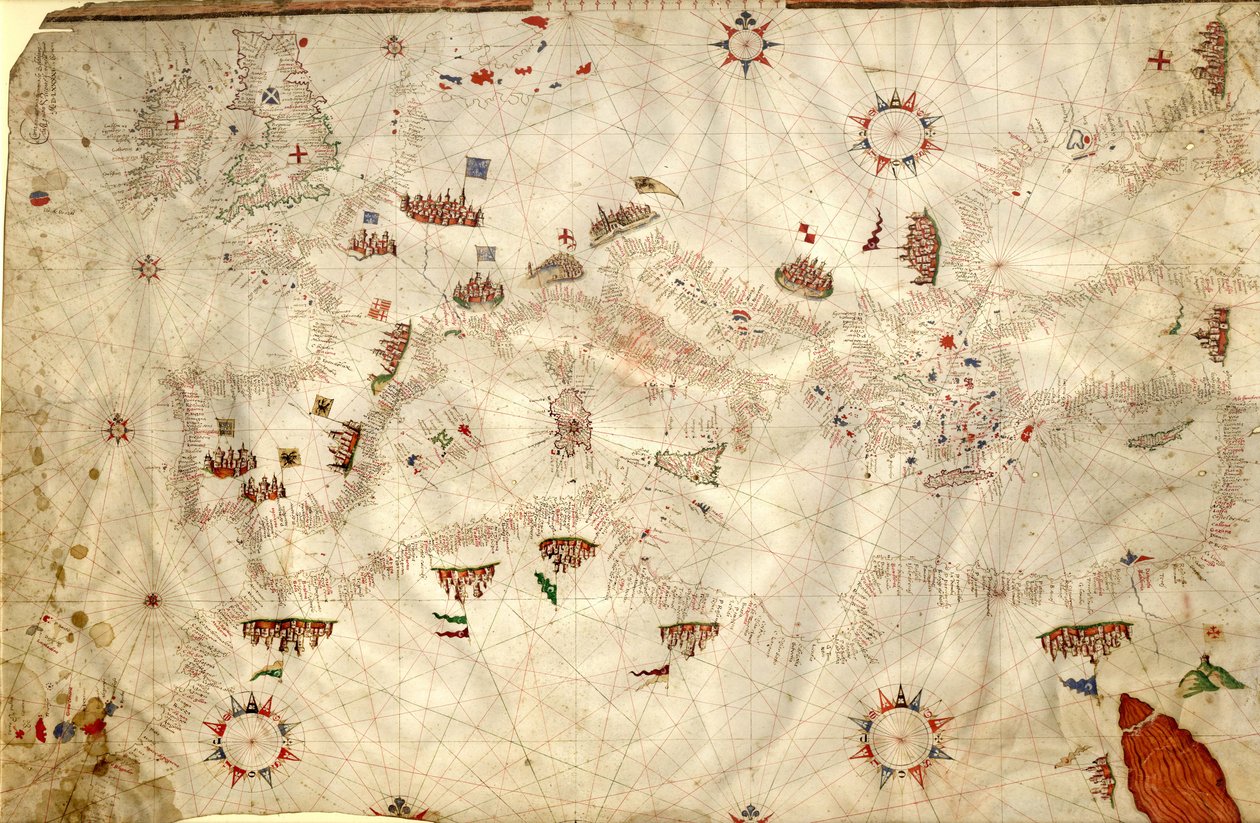 Portolan-kaavio tekijältä Baldassarre (16th century) Maggiolo