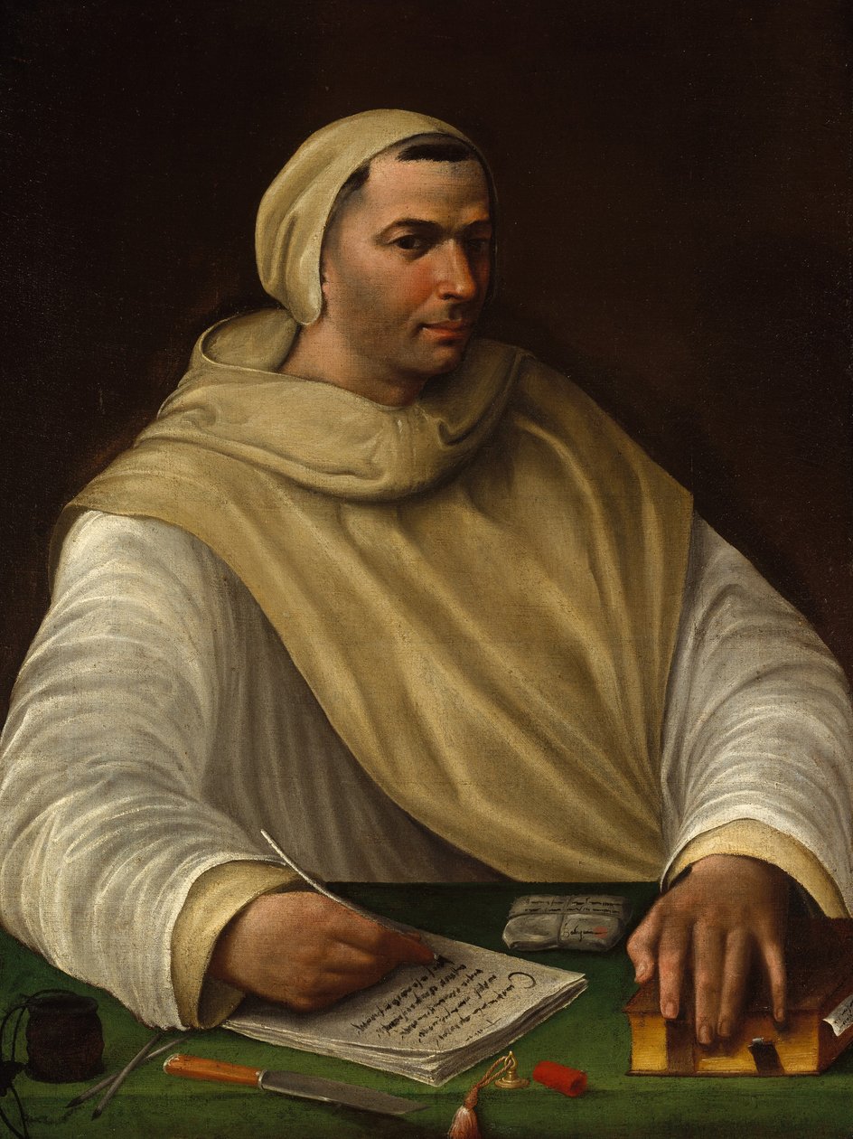 Olivetan-munkin muotokuva, n. 1515 tekijältä Baldassarre Peruzzi