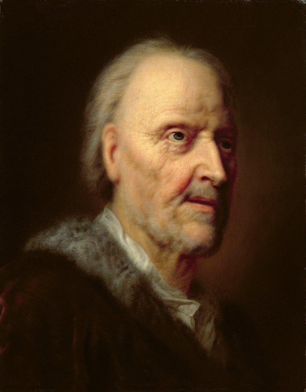 Vanhan miehen muotokuva tekijältä Balthasar Denner
