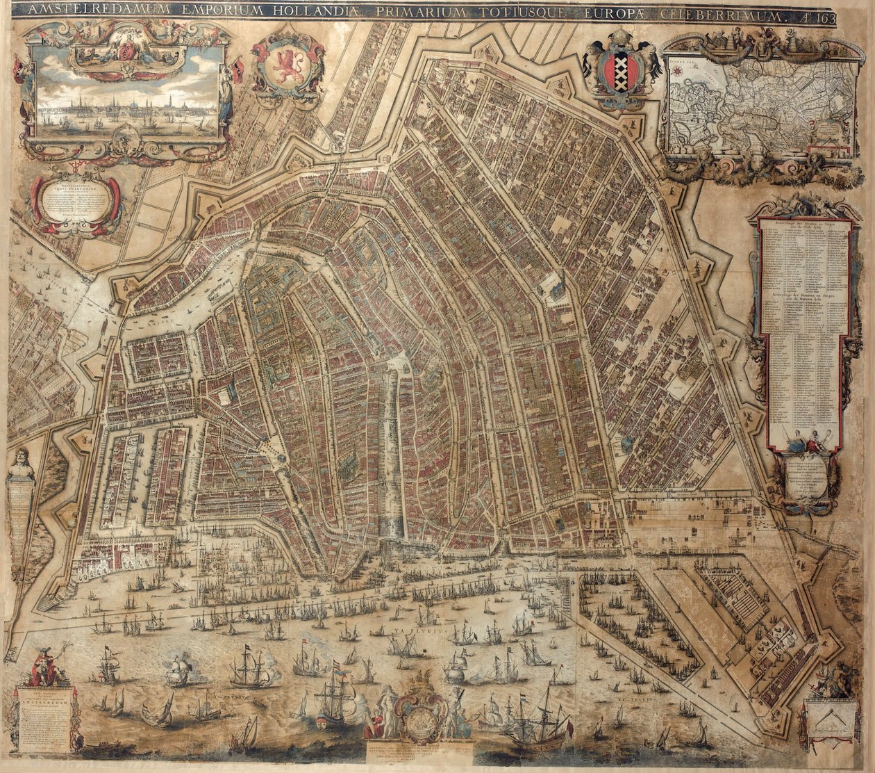 Amsterdamin kartta tekijältä Balthasar Florisz. van Berckenrode
