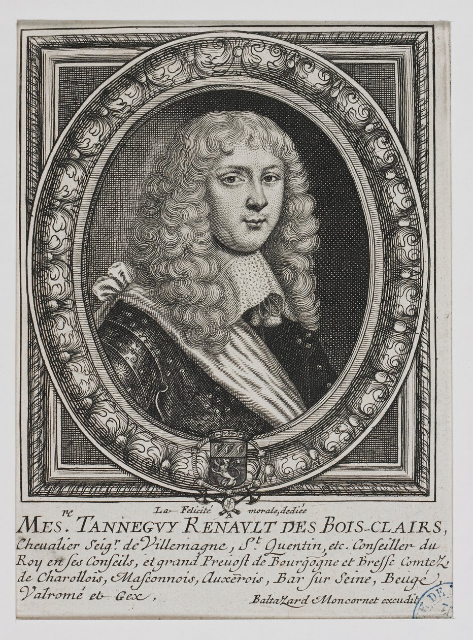 Kopio de Tenneguy Renault de Bois-Clairs -muotokuva Moncornetista tekijältä Balthazar Moncornet