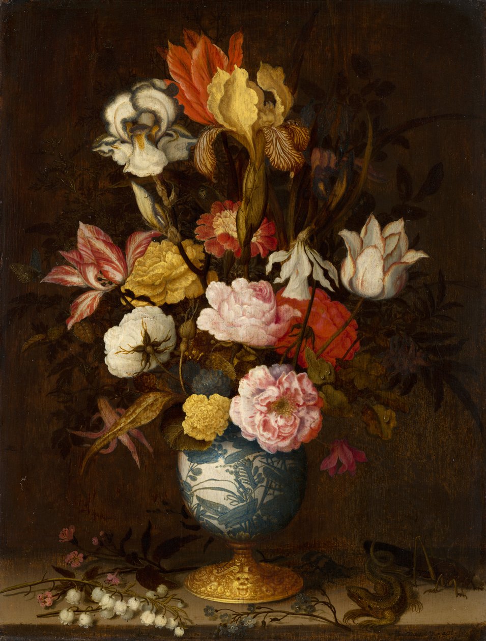 Bloemen in een Wan-Li-vaas tekijältä Balthasar van der Ast