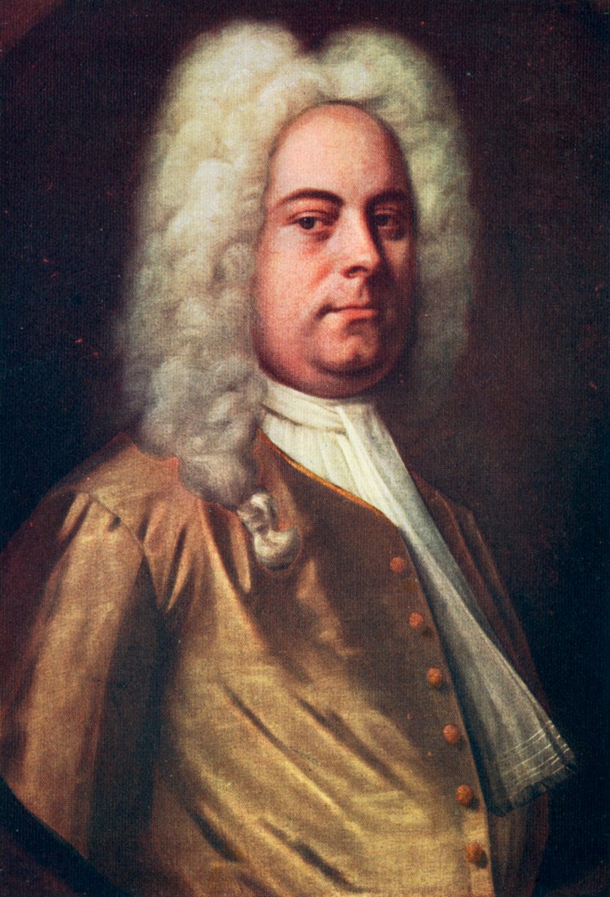 George Frideric Händel, 1685-1759, saksalainen säveltäjä, 1730-luku tekijältä Balthasar Denner
