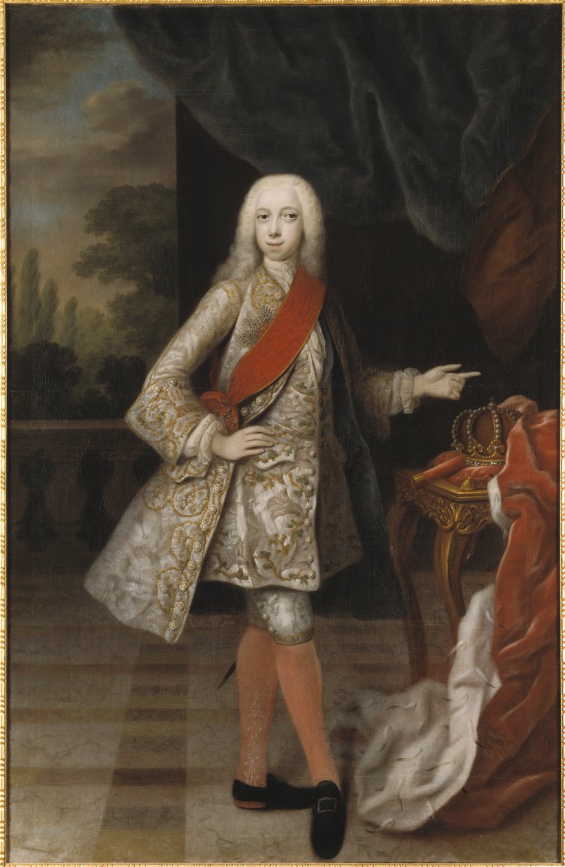 Pierre III (tsarde Russie) - Muotokuva Venäjän tsaari Pietari III:sta (1728-1762), Denner, Balthasar (1685-1749). Öljy kankaalle. Mitat: 184x118 cm. Tukholman kansallismuseo tekijältä Balthasar Denner