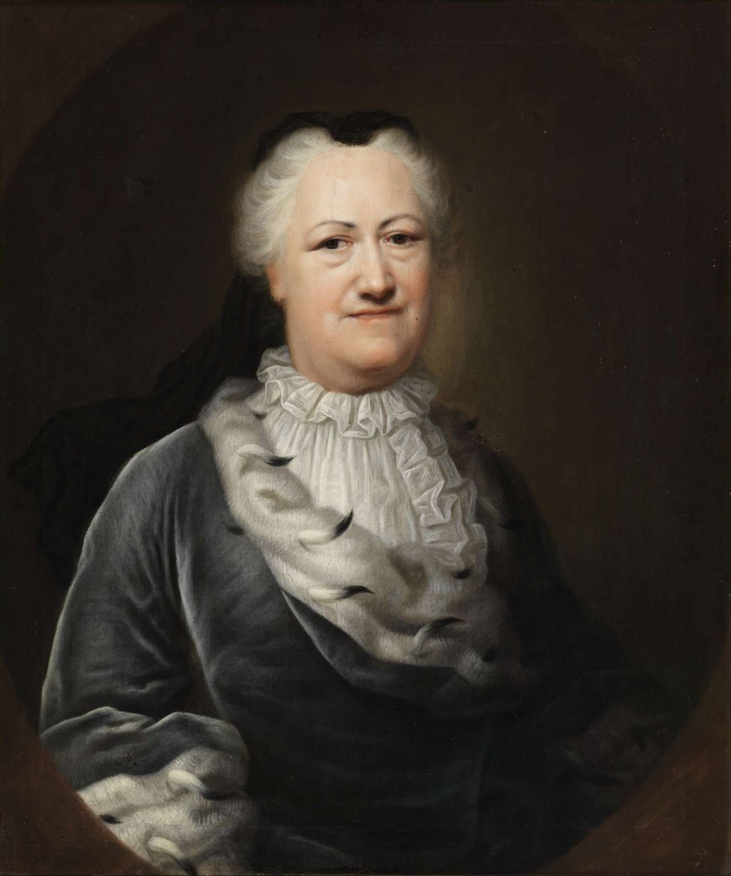 Muotokuva Elisabeth Sophie Mariesta, Brunswick-Wolfenbüttelin prinsessasta 1683-1767, 1747 tekijältä Balthasar Denner