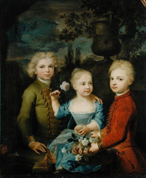 Valtuuston jäsen Barthold Heinrich Brockesin (1680-1747) lapset tekijältä Balthasar Denner