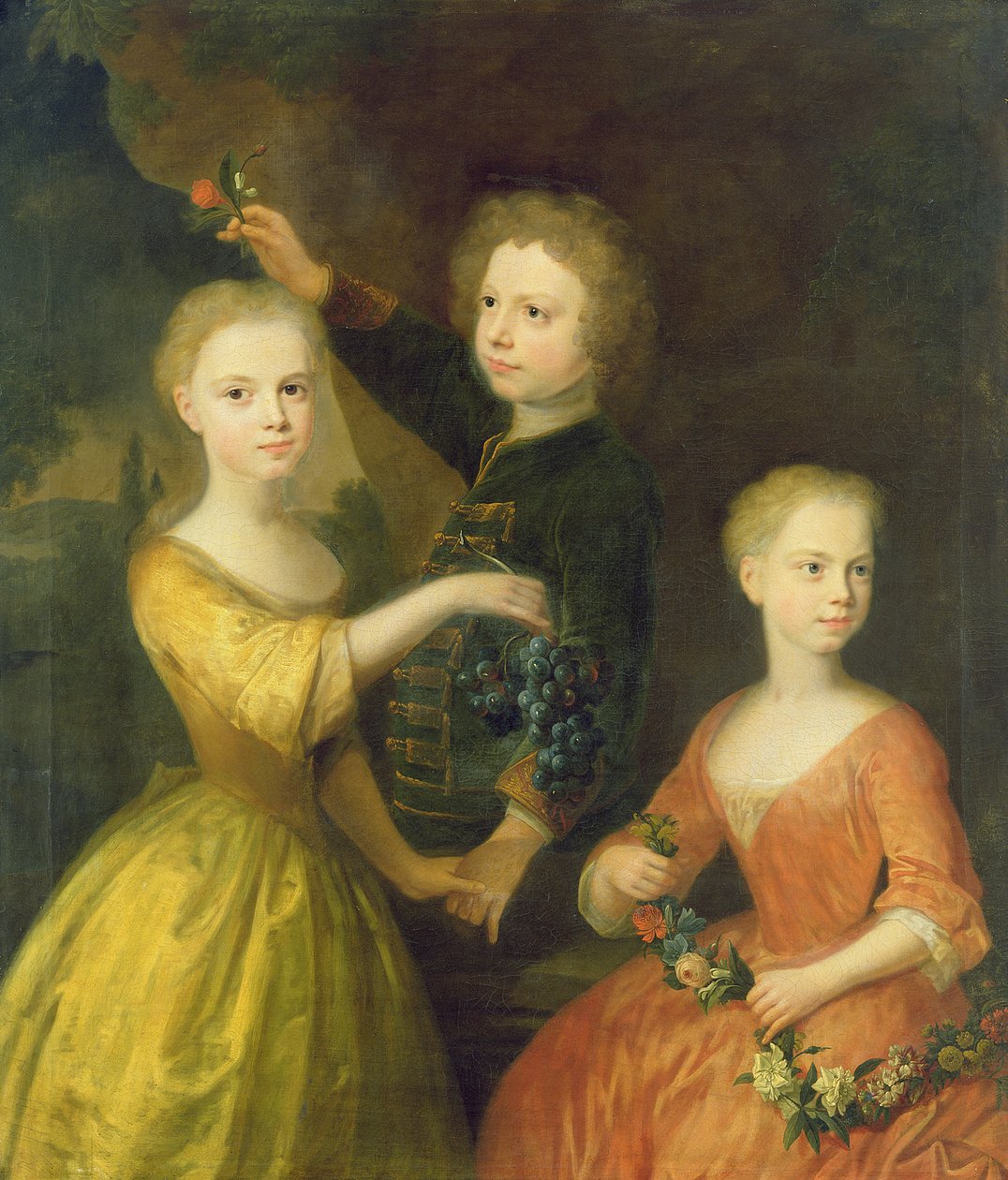 Valtuuston jäsen Barthold Heinrich Brockesin lapset (1680-1747) tekijältä Balthasar Denner