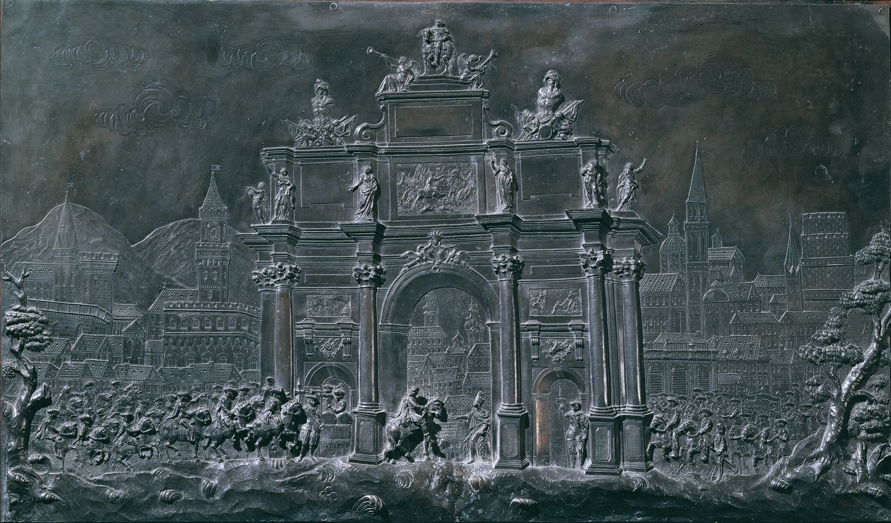 Lorraine-suurherttua Franz Stephanin tulo Firenzeen 20. tammikuuta 1739 tekijältä Balthasar Ferdinand Moll