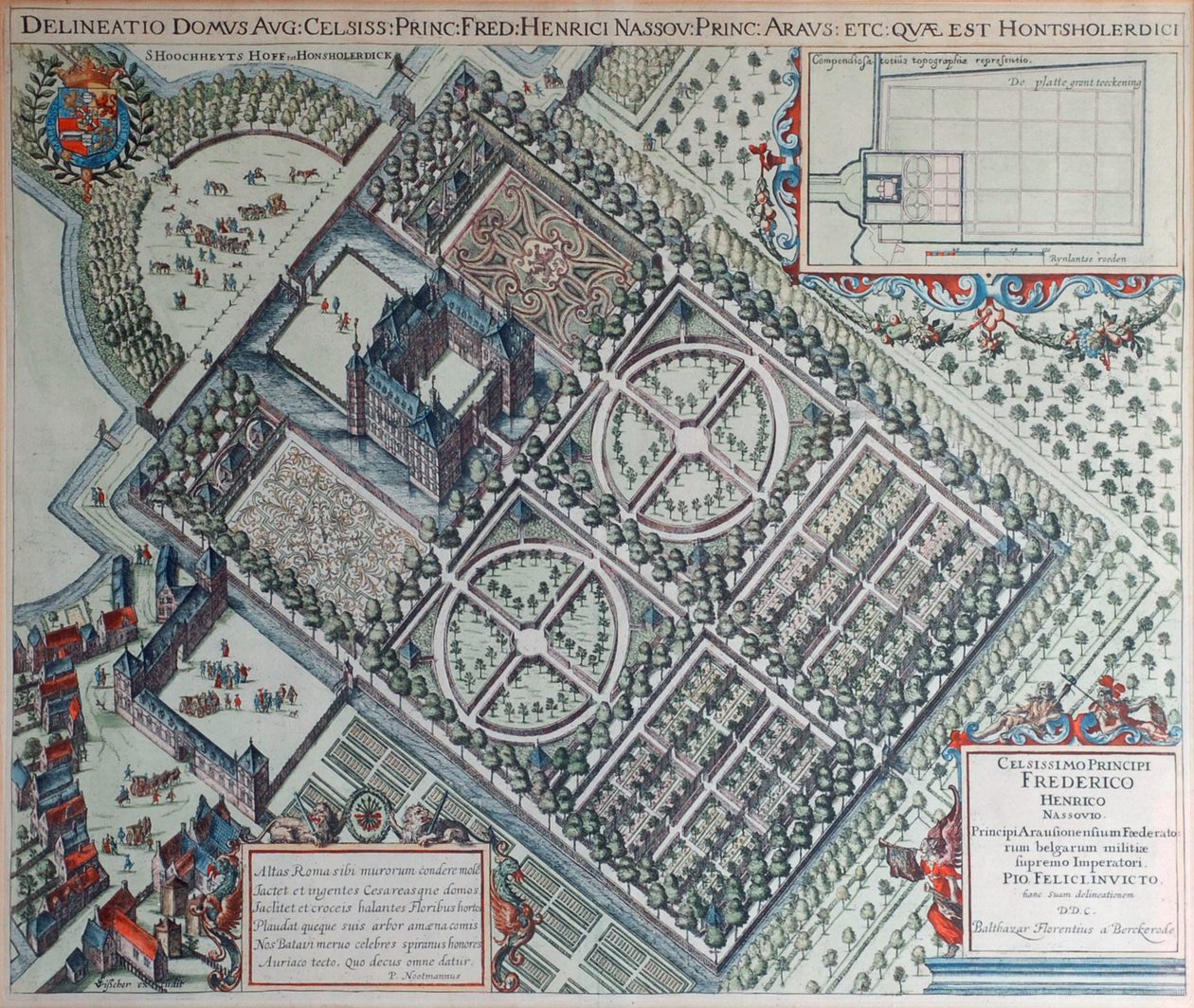 Hof te Honsholerdijk (1600-luku) tekijältä Balthasar Florisz. van Berckenrode