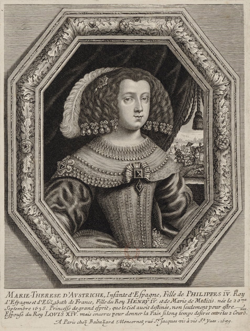 Moncornet, ed. - Marie Thérèse Itävallan Marie Thérèse tekijältä Balthasar Moncornet