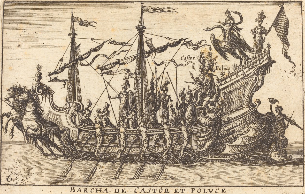 Bercha de Castor on Poluce tekijältä Balthasar Moncornet after Remigio Cantagallina