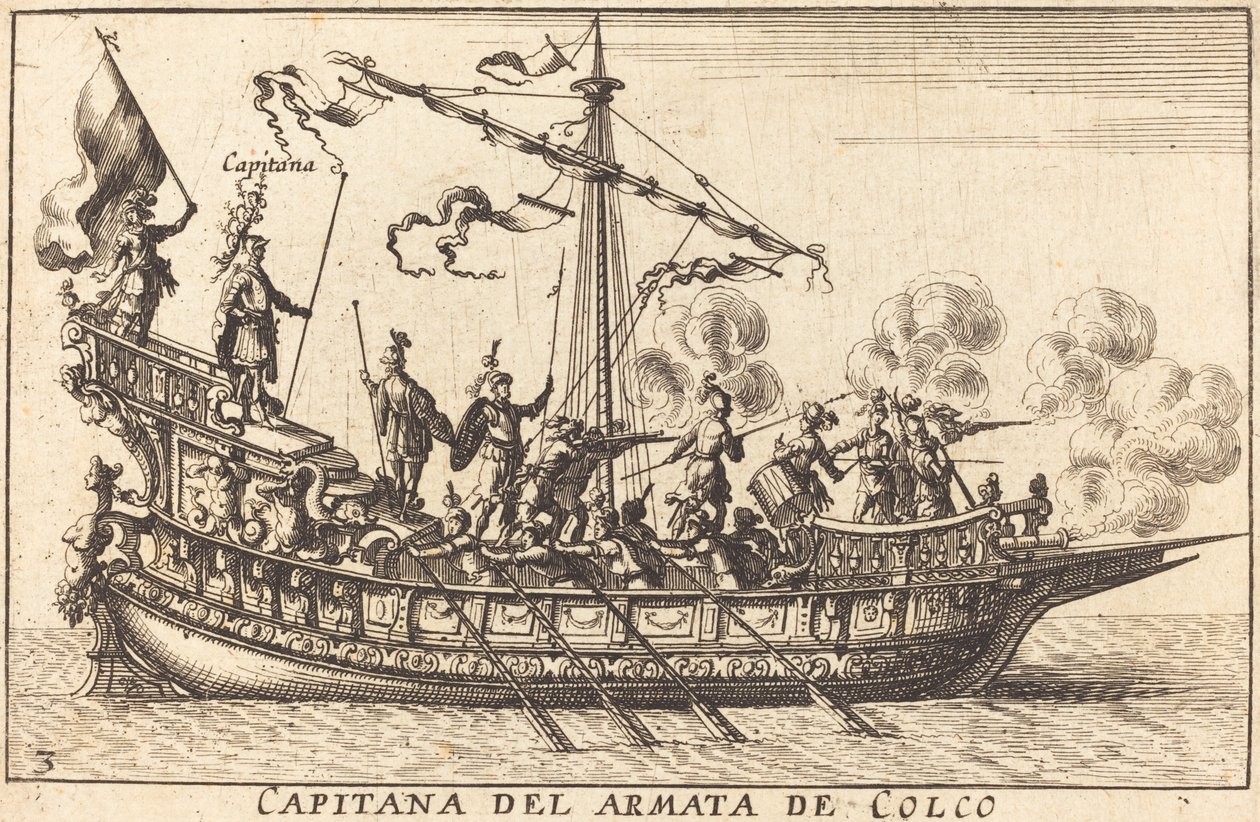 Armata de Colcon kapteeni tekijältä Balthasar Moncornet after Remigio Cantagallina