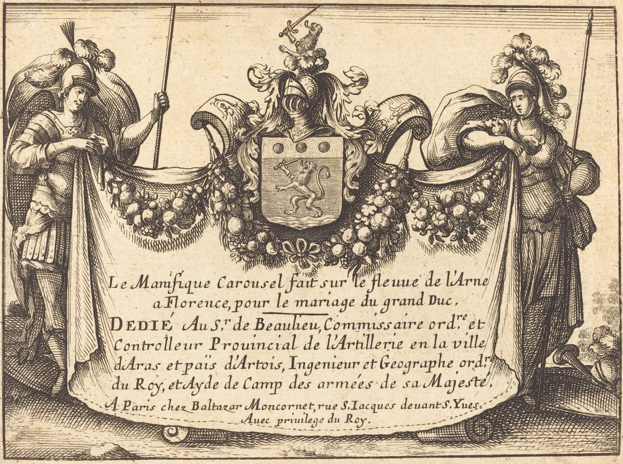 Nimilehti tekijältä Balthasar Moncornet after Remigio Cantagallina