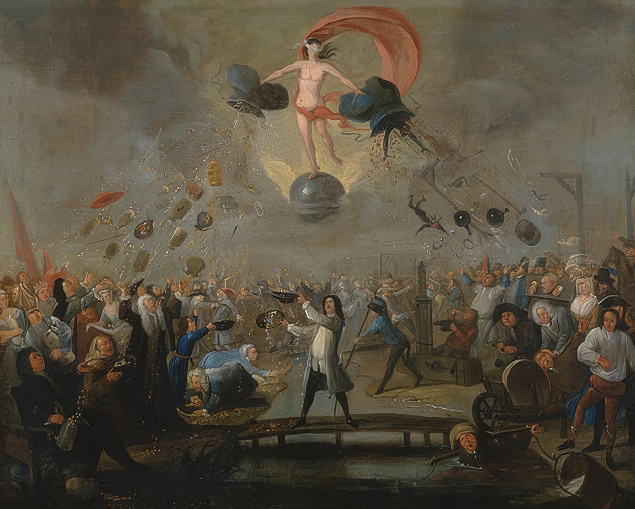 Allegoria kohtalosta. Noin 1730 tekijältä Balthasar Nebot