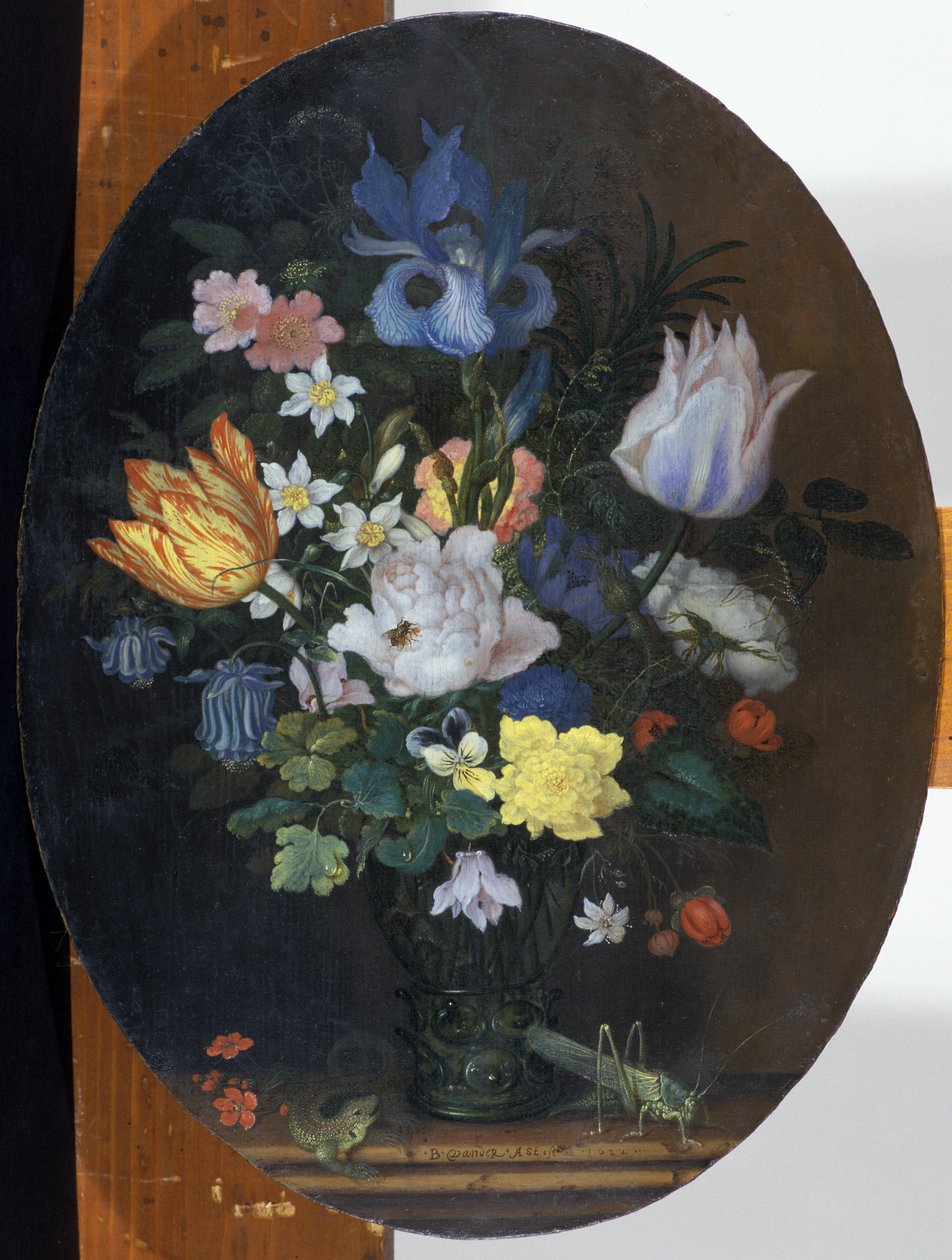 Asetelma kukkien kanssa, 1622 tekijältä Balthasar van der Ast