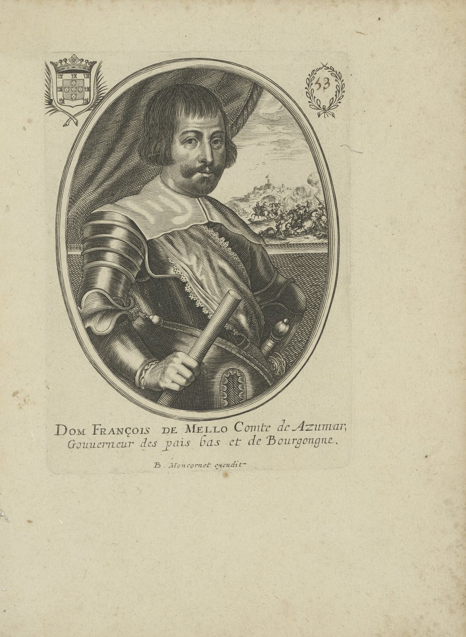 Francisco Manuel de Mello 1608-1666, 1640-1650. tekijältä Balthazar Moncornet