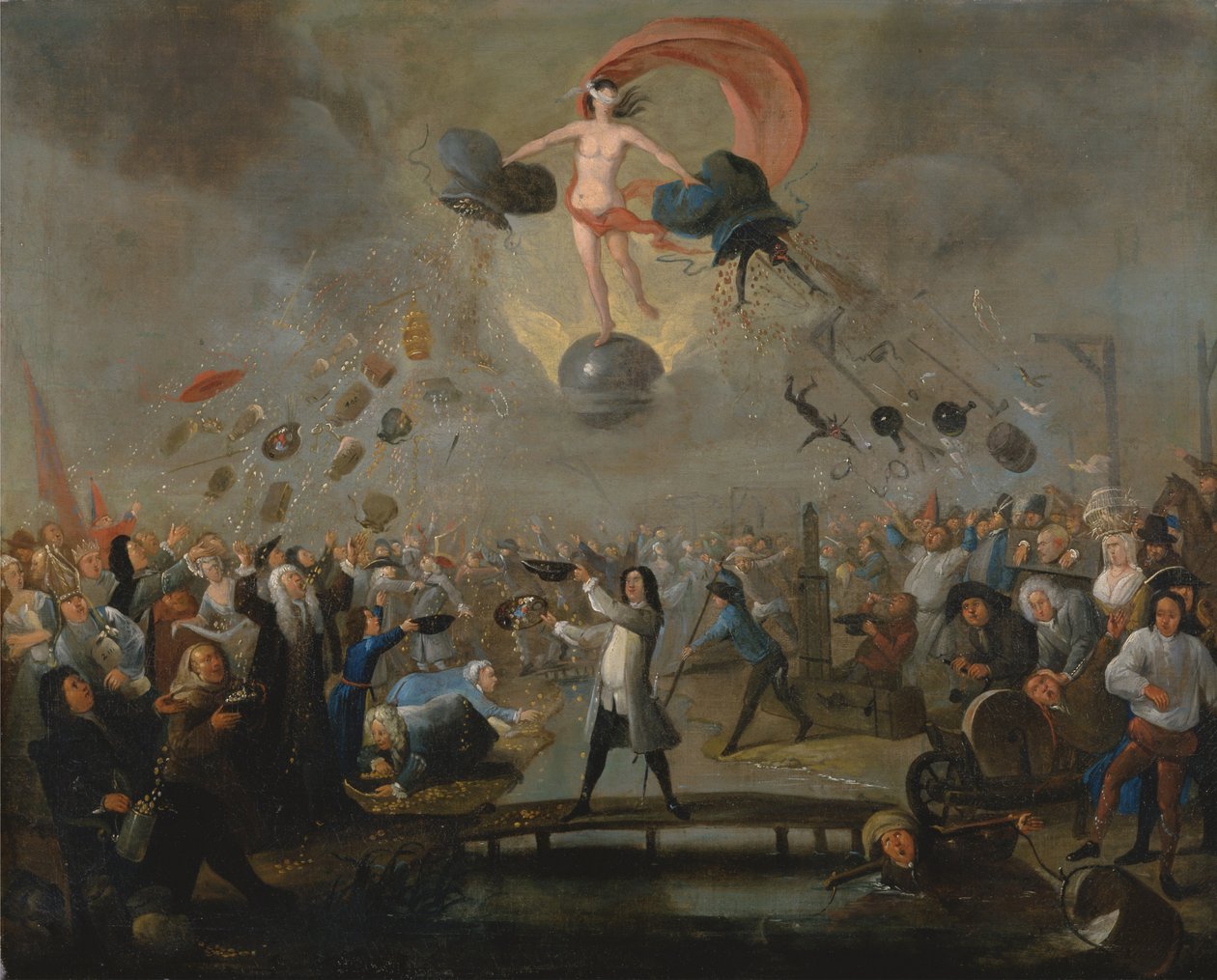 Onnen allegoria, noin 1730 tekijältä Balthasar Nebot