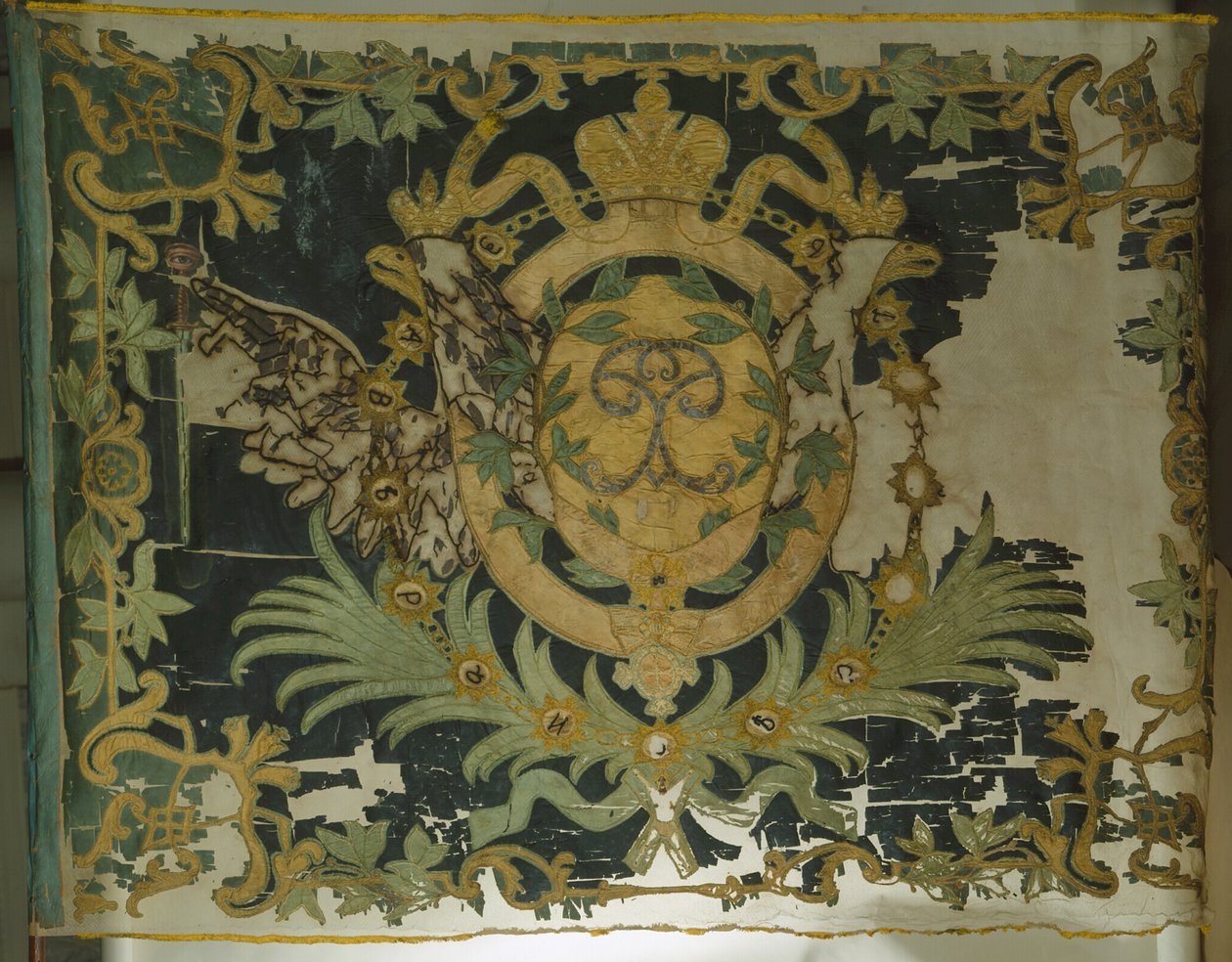 Pyhän Yrjön jalkaväkirykmentin lippu, 1762 tekijältä Banners and Standards Flags